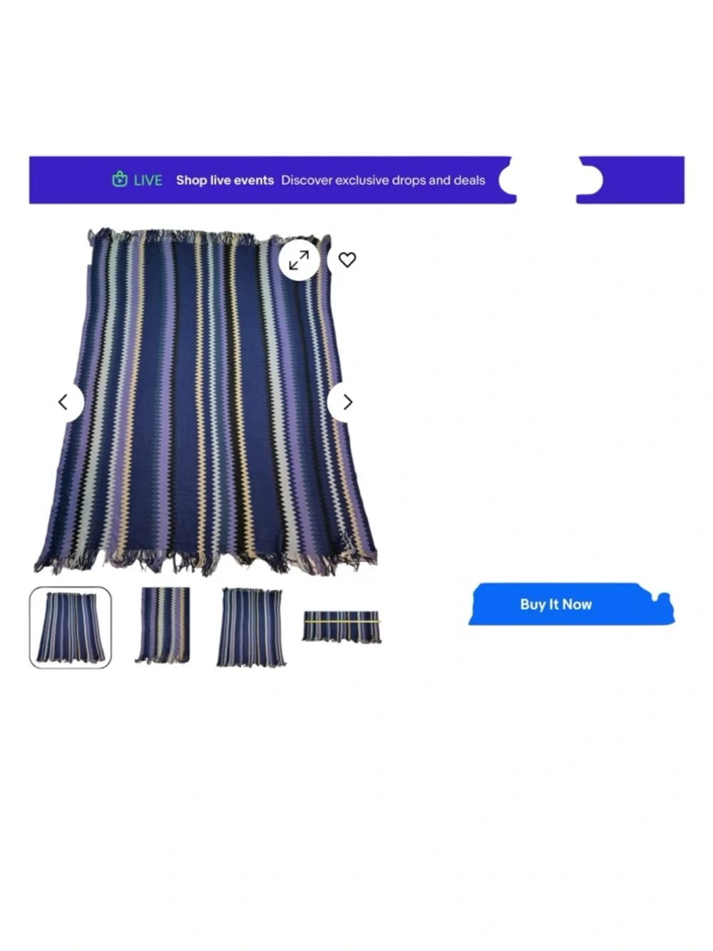 IKEA Gilda throw purple and black